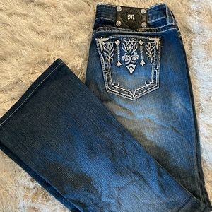 Miss Me Boot Cut Jeans Size 31 with 34” inseam